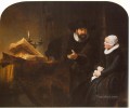 The Mennonite Minister Cornelis Claesz Anslo in Conversation with his Wife Aaltje Rembrandt